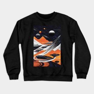 Sci fi Soviet space art Crewneck Sweatshirt